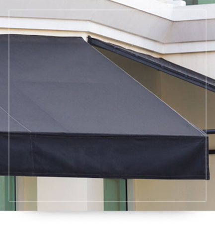 Toldo de brazos punto recto